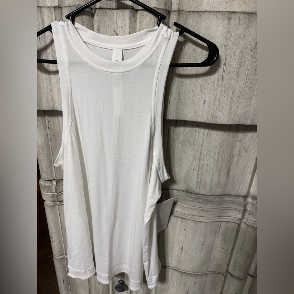 Lululemon long cotton crewneck tank